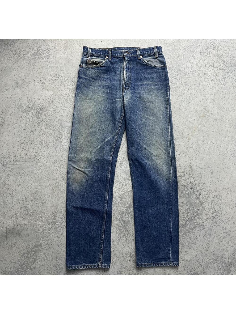 Vtg 90s Levi’s 505 Jeans Men’s 34X32 Orange Tab Straight Fit Sand Wash Faded USA